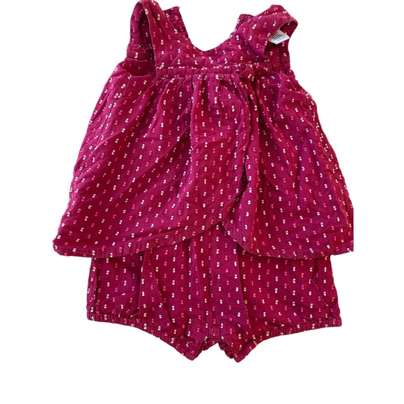 3-6m girl outfit bundle Tea, carters, outbaks leather shoes, 3 outfits mix&match - Picture 14 of 16